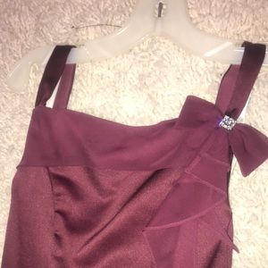 David’s bridal burgundy dress